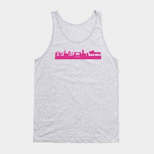 Bielefeld skyline pink Tank Top